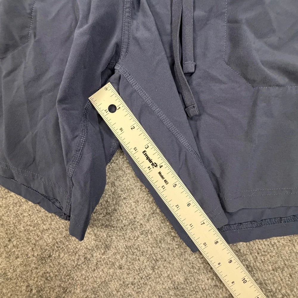 Nike Yoga Dri-FIT Mens Shorts XL Navy Blue Athletic Training CZ2210-451 0845